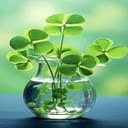 Four leaf clover background image  screen for extension Chrome web store in OffiDocs Chromium