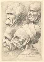 Free download Four Male Heads in Left Profile free photo or picture to be edited with GIMP online image editor