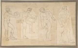 Free download Four Studies of Nude Men free photo or picture to be edited with GIMP online image editor