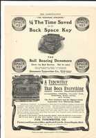 Free download Fox and Densmore typewriter ads from Cosmopolitan magazine free photo or picture to be edited with GIMP online image editor
