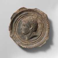 Free download Fragmentary terracotta bowl with tondo free photo or picture to be edited with GIMP online image editor