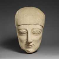 Free download Fragment of a limestone head of a bearded male with a plain headdress free photo or picture to be edited with GIMP online image editor