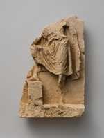 Free download Fragment of a limestone relief with standing figure free photo or picture to be edited with GIMP online image editor