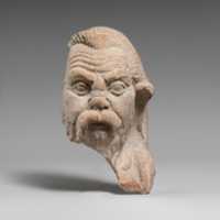 Free download Fragment of a terracotta head of a satyr free photo or picture to be edited with GIMP online image editor
