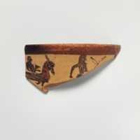 Free download Fragment of a terracotta kantharos (drinking cup with high handles) free photo or picture to be edited with GIMP online image editor