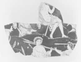 Free download Fragment of a terracotta volute-krater (bowl for mixing wine and water) free photo or picture to be edited with GIMP online image editor