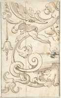 Free download Fragment of Ornamental Drawing after the Antique; Half-harpy with Acanthus Rinceaux free photo or picture to be edited with GIMP online image editor