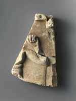 Free download Fragment of relief plaque with a child god, inscribed on reverse free photo or picture to be edited with GIMP online image editor