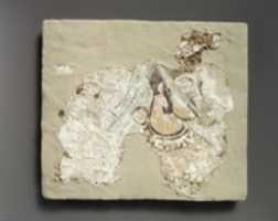 Free download Fragment of wall painting: female with a mouth cover (padam) free photo or picture to be edited with GIMP online image editor