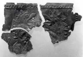 Free download Fragments of plaque with fantastic creatures free photo or picture to be edited with GIMP online image editor