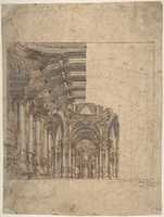 Free download Framed Unfinished Design of a Baroque Church Interior. free photo or picture to be edited with GIMP online image editor