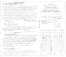 Free download Francis First Subdivison Plat Map, 1934 free photo or picture to be edited with GIMP online image editor