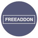 FreeAddon.com Modern Dark Blue Theme screen for extension Chrome web store in OffiDocs Chromium