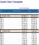 قم بتنزيل قالب Excel Gantt Chart Template مجانًا من Microsoft Word أو Excel أو Powerpoint مجانًا لتحريره باستخدام LibreOffice عبر الإنترنت أو OpenOffice Desktop عبر الإنترنت