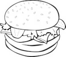 Free download Free Hamburger Cliparts free photo or picture to be edited with GIMP online image editor