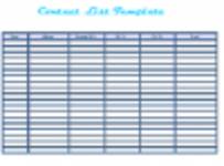 Gratis download Gratis afdrukbare sjabloon voor contactlijsten DOC-, XLS- of PPT-sjabloon die gratis kan worden bewerkt met LibreOffice online of OpenOffice Desktop online