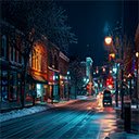 Freetubespot Street Corner Interface In The Cold Night  screen for extension Chrome web store in OffiDocs Chromium
