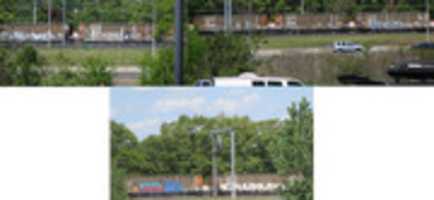 Free download Freight Cars With Graffiti On Different Perspectives free photo or picture to be edited with GIMP online image editor