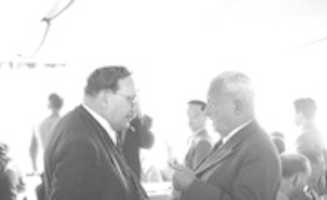 Free download Fritz Regler (l) Und Robert Wichard Pohl (r) 1955 free photo or picture to be edited with GIMP online image editor