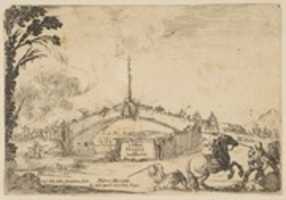 Free download Frontispiece:  Combat on a Bridge free photo or picture to be edited with GIMP online image editor