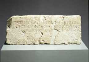 Free download Front of a limestone block from the stepped base of a funerary monument free photo or picture to be edited with GIMP online image editor