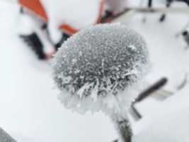 Free download Frost on snowblower knob free photo or picture to be edited with GIMP online image editor