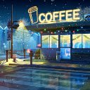 Frozen Coffee | Street | Winter  screen for extension Chrome web store in OffiDocs Chromium