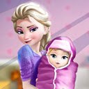 Frozen Elsa New Born Baby  screen for extension Chrome web store in OffiDocs Chromium