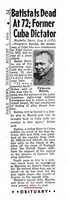 Free download Fulgencio Batista dead at 72. free photo or picture to be edited with GIMP online image editor