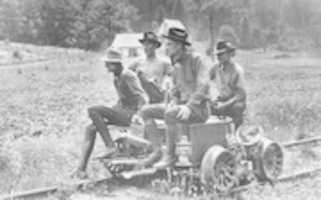Free download Fuller F8301 Railroad section crew on motor car free photo or picture to be edited with GIMP online image editor