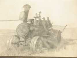 Free download Fuller F8350 J. I. Case steam engine threshing free photo or picture to be edited with GIMP online image editor