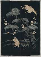 Free download Futon Cover with Turtle, Crane, Pine, Plum, and Bamboo free photo or picture to be edited with GIMP online image editor