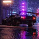 Futuristic Car Neon Cyberpunk City Live Wallpaper  screen for extension Chrome web store in OffiDocs Chromium