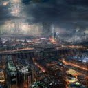 Futuristic Cityscape  screen for extension Chrome web store in OffiDocs Chromium