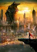 Free download Futuristic Egyptian Style City - Concept Art free photo or picture to be edited with GIMP online image editor