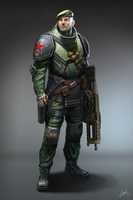 Free download Futuristic Russian Soldier - Artwork free photo or picture to be edited with GIMP online image editor
