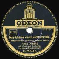 Free download Ganz da hinten, wo der Leuchtturm steht - Hans Albers & Otto Borgmann Orchester mit Chor free photo or picture to be edited with GIMP online image editor