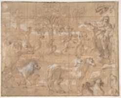 Free download Garden of Eden; Creation of the Animals free photo or picture to be edited with GIMP online image editor