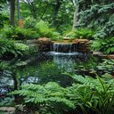 Garden Scene Wallpaper  screen for extension Chrome web store in OffiDocs Chromium