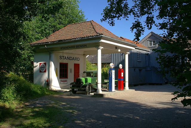 دانلود رایگان تصویر رایگان تاریخی پمپ بنزین اسلو نروژ برای ویرایش با ویرایشگر تصویر آنلاین رایگان GIMP