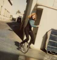 Free download Gates McFadden on a Unicycle, in Costume free photo or picture to be edited with GIMP online image editor