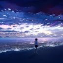 Gazing at the Evening Sea  screen for extension Chrome web store in OffiDocs Chromium