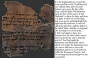 Free download Genesis 1 Dead Sea Scroll free photo or picture to be edited with GIMP online image editor
