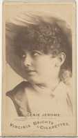 Free download Genie Jerome, from the Actors and Actresses series (N45, Type 1) for Virginia Brights Cigarettes free photo or picture to be edited with GIMP online image editor