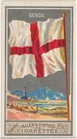 Free download Genoa, from the City Flags series (N6) for Allen & Ginter Cigarettes Brands free photo or picture to be edited with GIMP online image editor