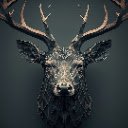 Geometric Stag in Shadow  screen for extension Chrome web store in OffiDocs Chromium