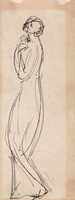 Free download George Romney, Standing Female Figure free photo or picture to be edited with GIMP online image editor