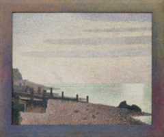 Free download Georges Pierre Seurat, Honfleur, Un Soir, Embouchure De La Seine free photo or picture to be edited with GIMP online image editor