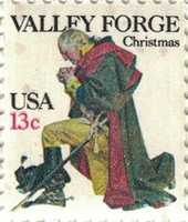 Free download George Washington Praying at Valley Forge Commemorative Stamp free photo or picture to be edited with GIMP online image editor