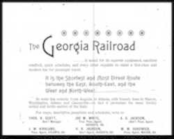 Free download Georgia Railroad Ad free photo or picture to be edited with GIMP online image editor